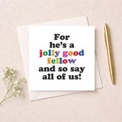 Birthday Card - Jolly Good Fellow Birthday Card - Jolly Good Fellow