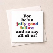 Birthday Card - Jolly Good Fellow Birthday Card - Jolly Good Fellow
