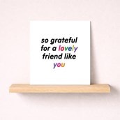 Friendship Card - So grateful for a lovely friend like you Friendship Card - So grateful for a lovely friend like you
