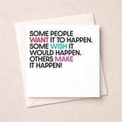 Just To Say Card - Some people want it to happen Just To Say Card - Some people want it to happen