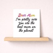 Just To Say Card - Dear Mum