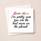 Just To Say Card - Dear Mum Just To Say Card - Dear Mum
