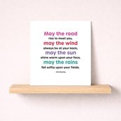 Just To Say Card - May The Road Rise To Meet You Just To Say Card - May The Road Rise To Meet You