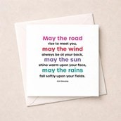 Just To Say Card - May The Road Rise To Meet You
