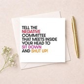 Just To Say Card - Tell the negative