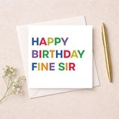 Birthday Card - Fine Sir Birthday Card - Fine Sir
