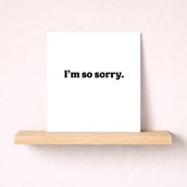 Sorry Card - I Sorry Card - I