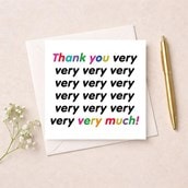 Thank You Card - Thank You Very Very Much