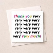 Thank You Card - Thank You Very Very Much