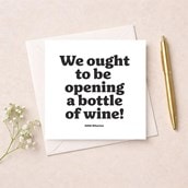 Open Card - We ought to be opening