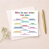 Open Card - This is my wish list for you