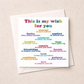 Open Card - This is my wish list for you