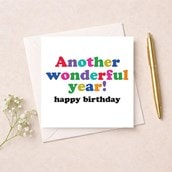 Birthday Card - Another Wonderful Year Birthday Card - Another Wonderful Year