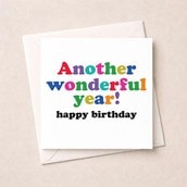 Birthday Card - Another Wonderful Year