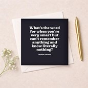 Just To Say Card - What's The World