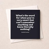 Just To Say Card - What's The World