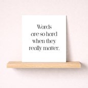 Thinking Of You Card - Words Are So Hard