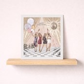 Birthday Card - Disco