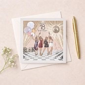 Age 18 Birthday Card - Disco Age 18 Birthday Card - Disco