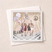Age 18 Birthday Card - Disco Age 18 Birthday Card - Disco