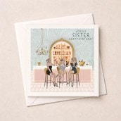 Sister Birthday Card - Girls Cocktails Sister Birthday Card - Girls Cocktails
