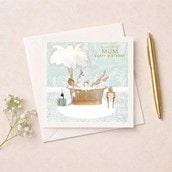 Mum Birthday Card - Bathtub Mum Birthday Card - Bathtub