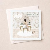 Daughter Birthday Card - White Dressing Room