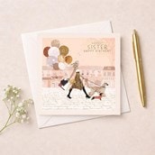 Sister Birthday Card - Shopping Trip