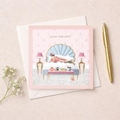 Birthday Card - Woman With Dog