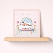 Birthday Card - Woman With Dog