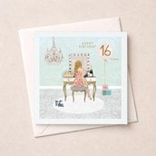 Age 16 Birthday Card - Dressing Room