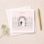 Wedding Day Card - Floral Arch