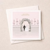 Wedding Day Card - Floral Arch Wedding Day Card - Floral Arch