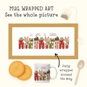 Personalised Christmas Mug - Row Of Houses