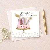 Birthday Card - Birthday Cake