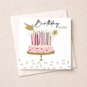 Birthday Card - Birthday Cake Birthday Card - Birthday Cake