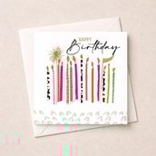Birthday Card - Birthday Candles Birthday Card - Birthday Candles