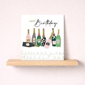 Birthday Card - Bottles Of Fizz Birthday Card - Bottles Of Fizz