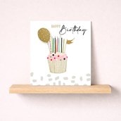 Birthday Card - Cupcake Birthday Card - Cupcake