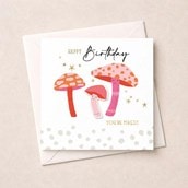 Birthday Card - Mushrooms Birthday Card - Mushrooms