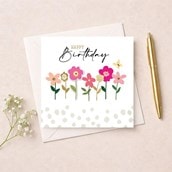 Birthday Card - Flowers
