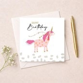Birthday Card - Unicorn