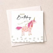 Birthday Card - Unicorn