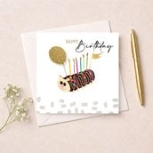 Birthday Card - Caterpillar Cake Birthday Card - Caterpillar Cake