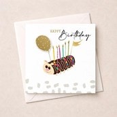 Birthday Card - Caterpillar Cake