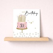 Age 30 Birthday Card - Birthday Cake