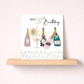 Age 50 Birthday Card - Champagne Age 50 Birthday Card - Champagne