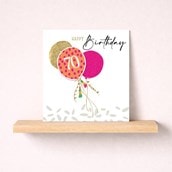 Age 70 Birthday Card - Balloons Age 70 Birthday Card - Balloons