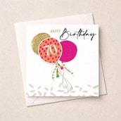 Age 70 Birthday Card - Balloons