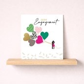 Engagement Card - Heart Balloons Engagement Card - Heart Balloons